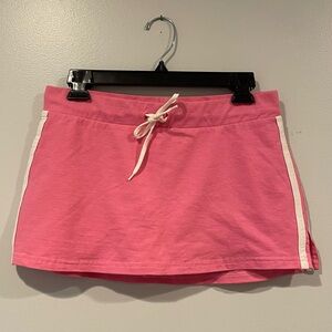 Mini skort, stretch cotton, side stripes.  M